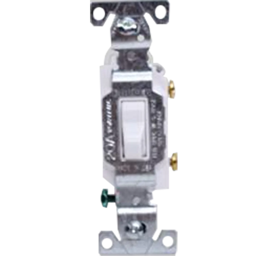 DIVERSITECH DIVERSITECH 20A,120V, 1-Pole Toggle Switch - White