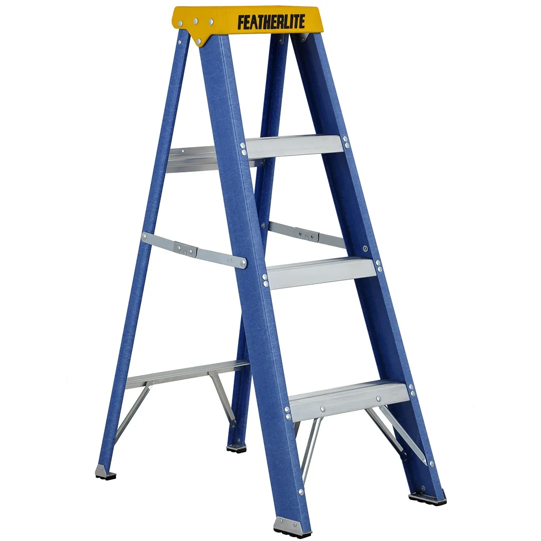 FEATHERLITE FEATHERLITE 6300 Heavy Duty Fiberglass Step Ladders FEATHERLITE FEATHERLITE 6300 Heavy Duty Fiberglass Step Ladders