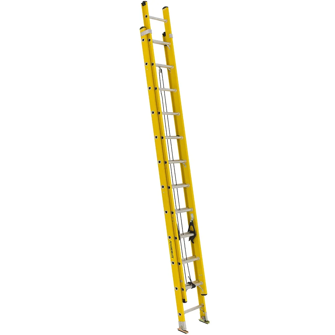 FEATHERLITE FEATHERLITE 6900 Extra-Heavy Duty Fiberglass Extension Ladders FEATHERLITE FEATHERLITE 6900 Extra-Heavy Duty Fiberglass Extension Ladders