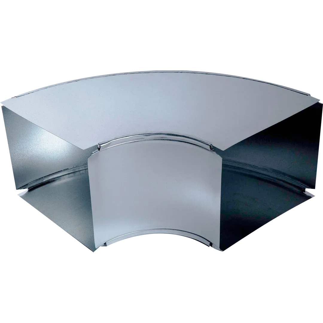 90° Side Angle Elbows With 6" Radius - Assembled - 28 Gauge 90° Side Angle Elbows With 6" Radius - Assembled - 28 Gauge