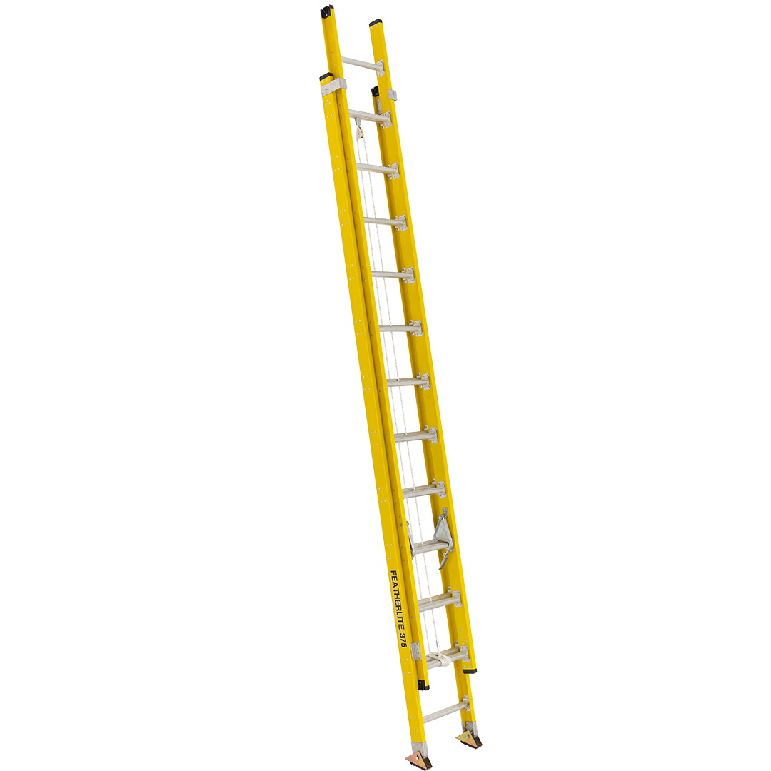 FEATHERLITE FEATHERLITE 9200D Super-Heavy Duty Fiberglass Extension Ladders