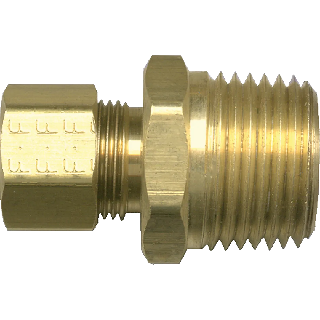 Brass Male Pipe Compression Connector Brass Male Pipe Compression Connector