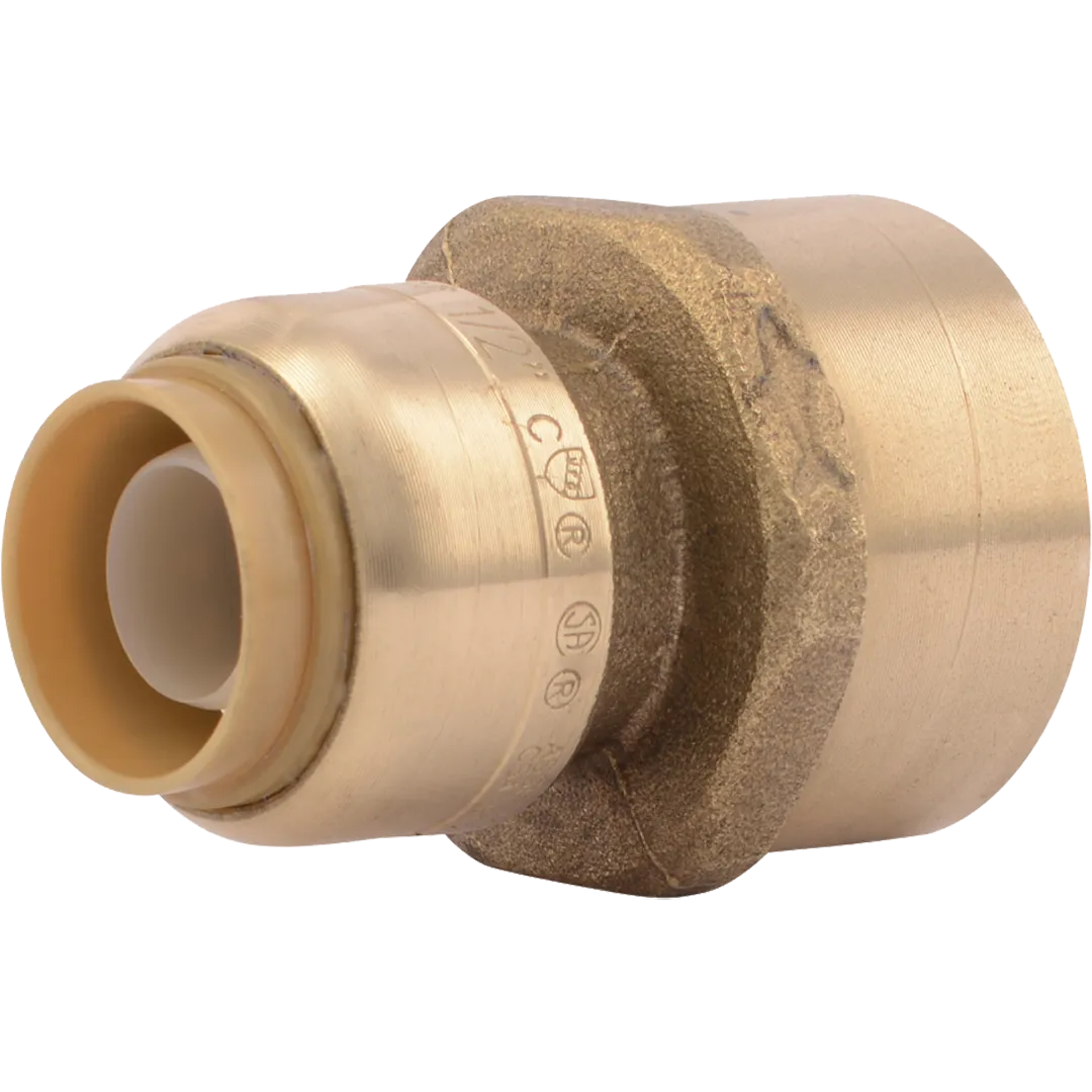 SHARKBITE SHARKBITE Brass Push-To-Connect Reducing Female Connectors SHARKBITE SHARKBITE Brass Push-To-Connect Reducing Female Connectors