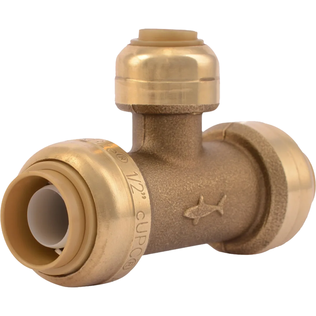 SHARKBITE SHARKBITE Brass Push-To-Connect Reducing Tees SHARKBITE SHARKBITE Brass Push-To-Connect Reducing Tees