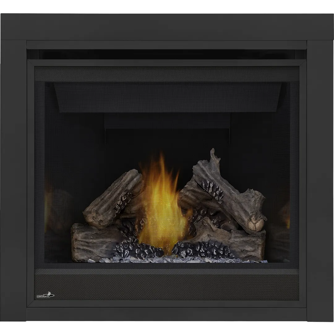CONTINENTAL CONTINENTAL CB36 Builder Series Direct Vent Gas Fireplace