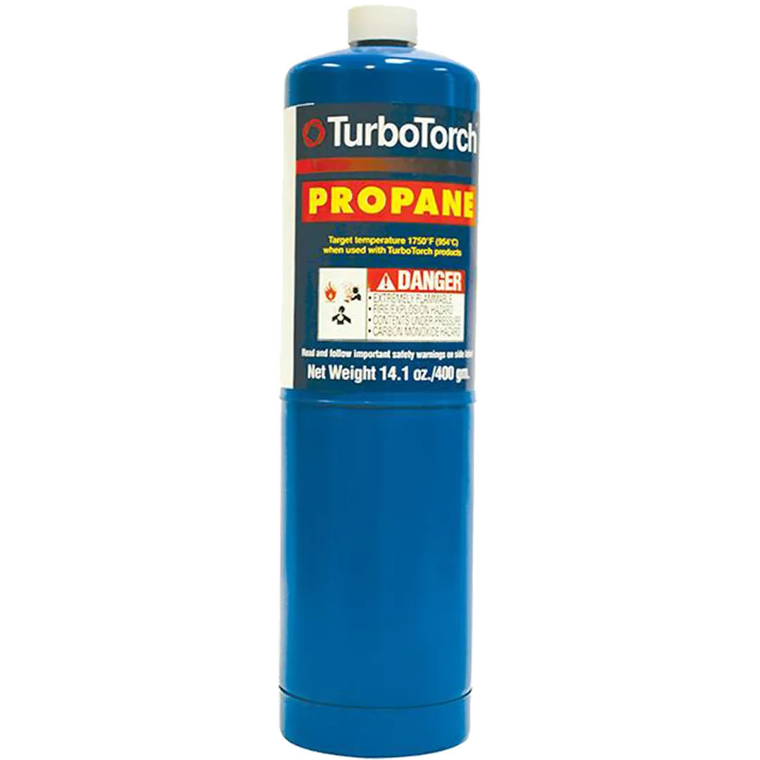 TURBOTORCH TURBOTORCH Disposable Propane PT-1 Gas Cylinder TURBOTORCH TURBOTORCH Disposable Propane PT-1 Gas Cylinder