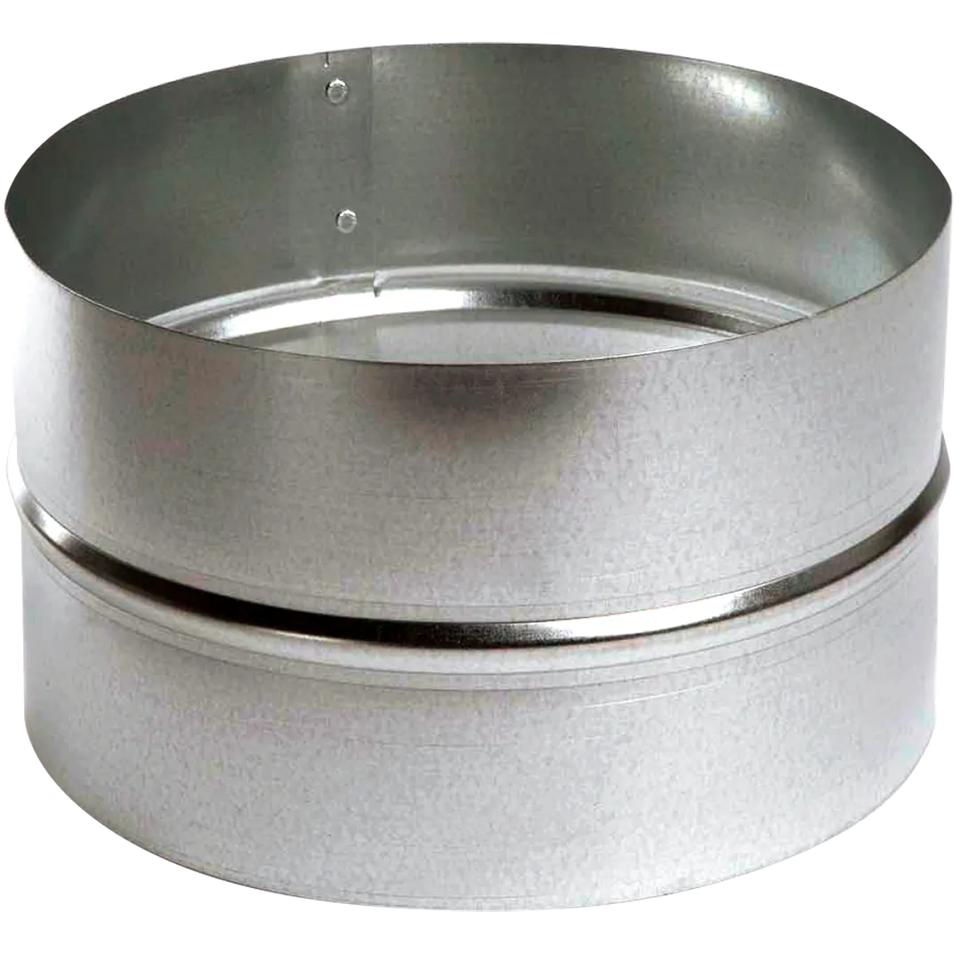 Galvanized Spiral Couplings - Small End - 26 Gauge