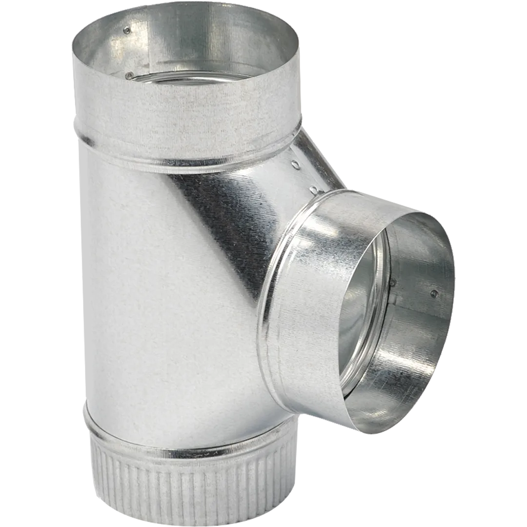 Galvanized Tees - 26 Gauge Galvanized Tees - 26 Gauge