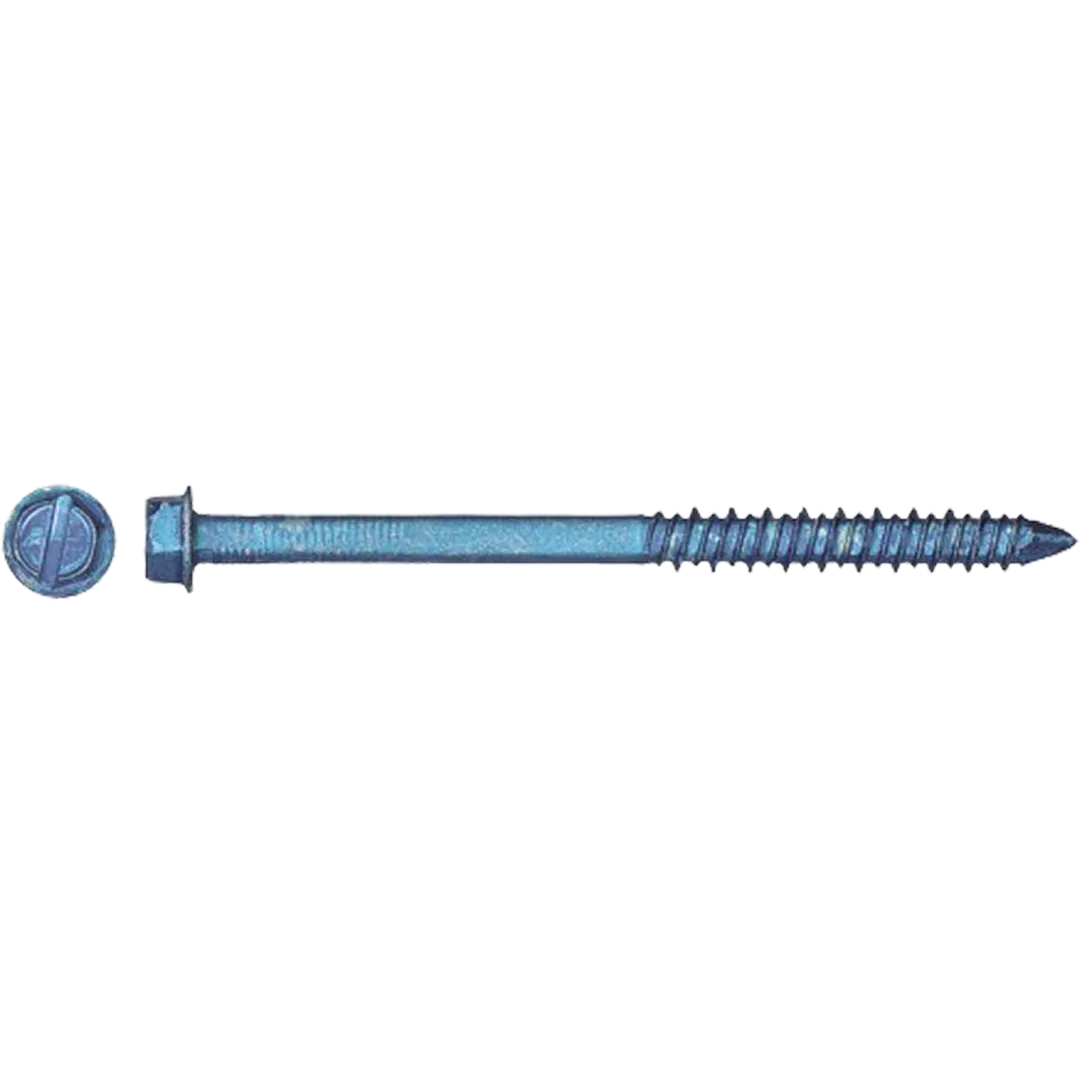 HPAULIN HPAULIN Hex Washer Head Slotted Concrete Screws With Bits