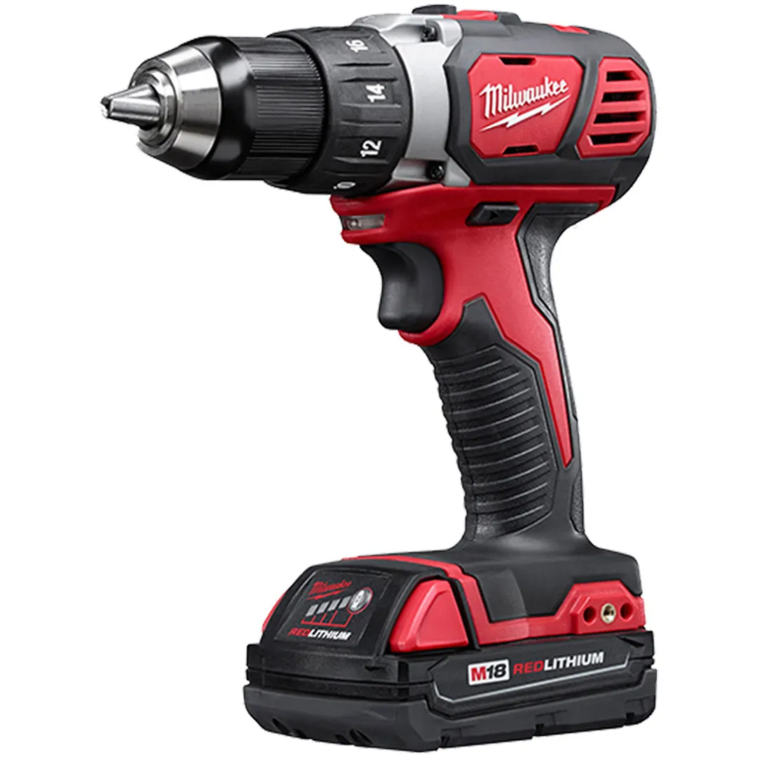 MILWAUKEE MILWAUKEE M18 1/2" Cordless Compact Drill Drive Kit MILWAUKEE MILWAUKEE M18 1/2" Cordless Compact Drill Drive Kit