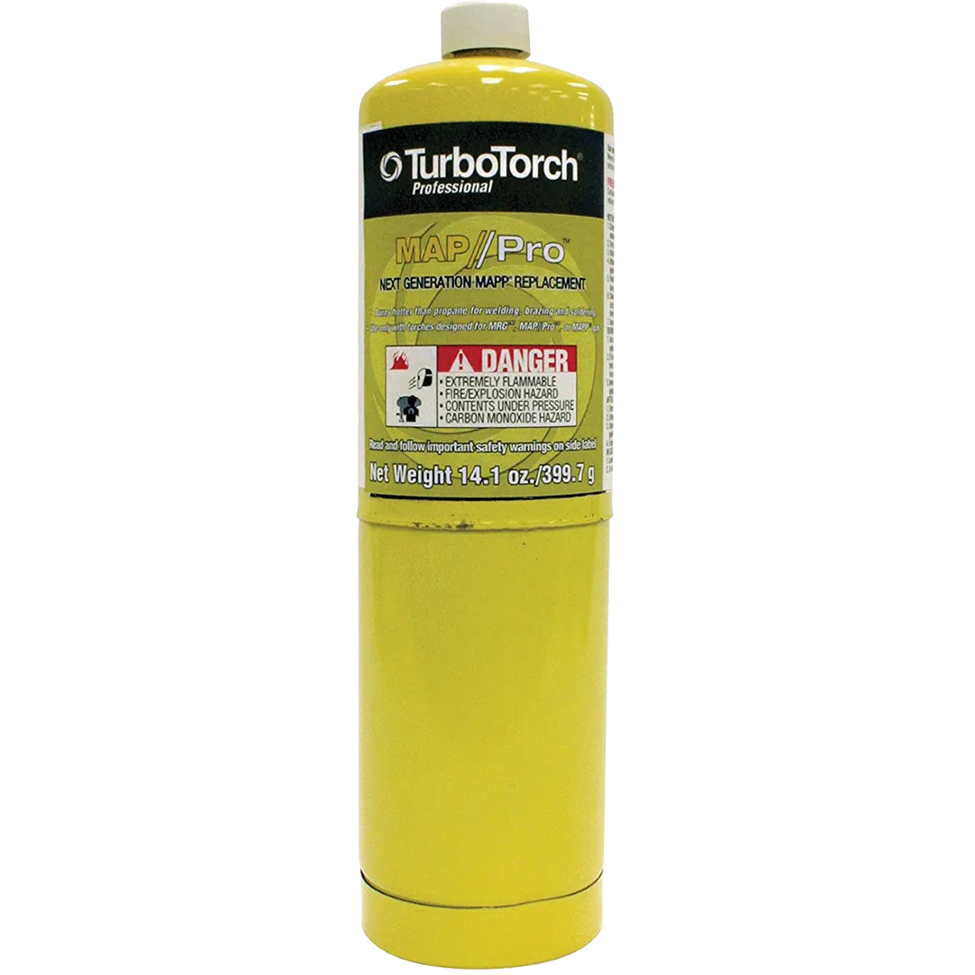 TURBOTORCH TURBOTORCH MAPP Tank MPT-1 Gas In MT-2 Gas Cylinder