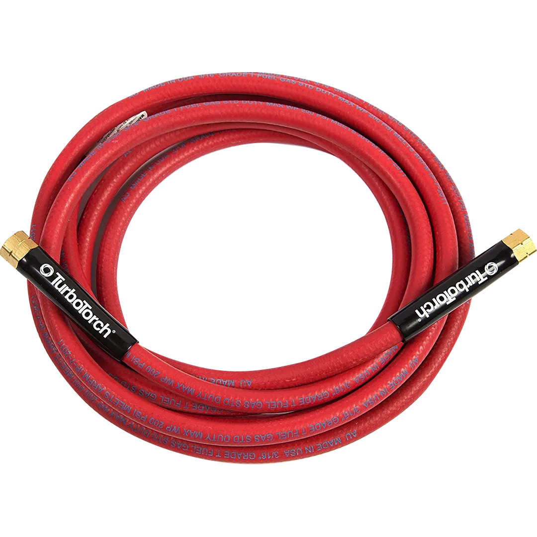 TURBOTORCH TURBOTORCH Replacement Single Line Acetylene Hose TURBOTORCH TURBOTORCH Replacement Single Line Acetylene Hose