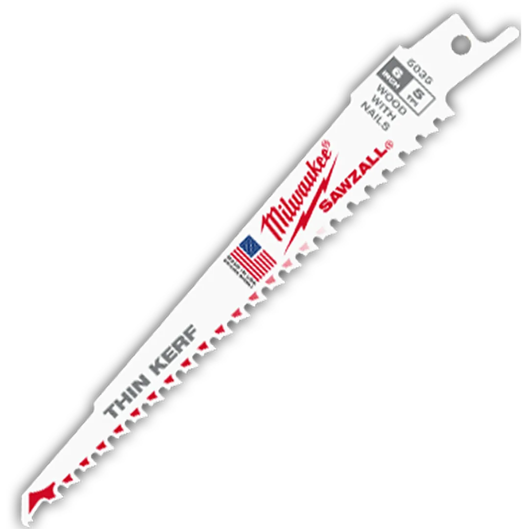 MILWAUKEE MILWAUKEE SAWZALL Nail Embedded Wood Blades - 5 Pack MILWAUKEE MILWAUKEE SAWZALL Nail Embedded Wood Blades - 5 Pack