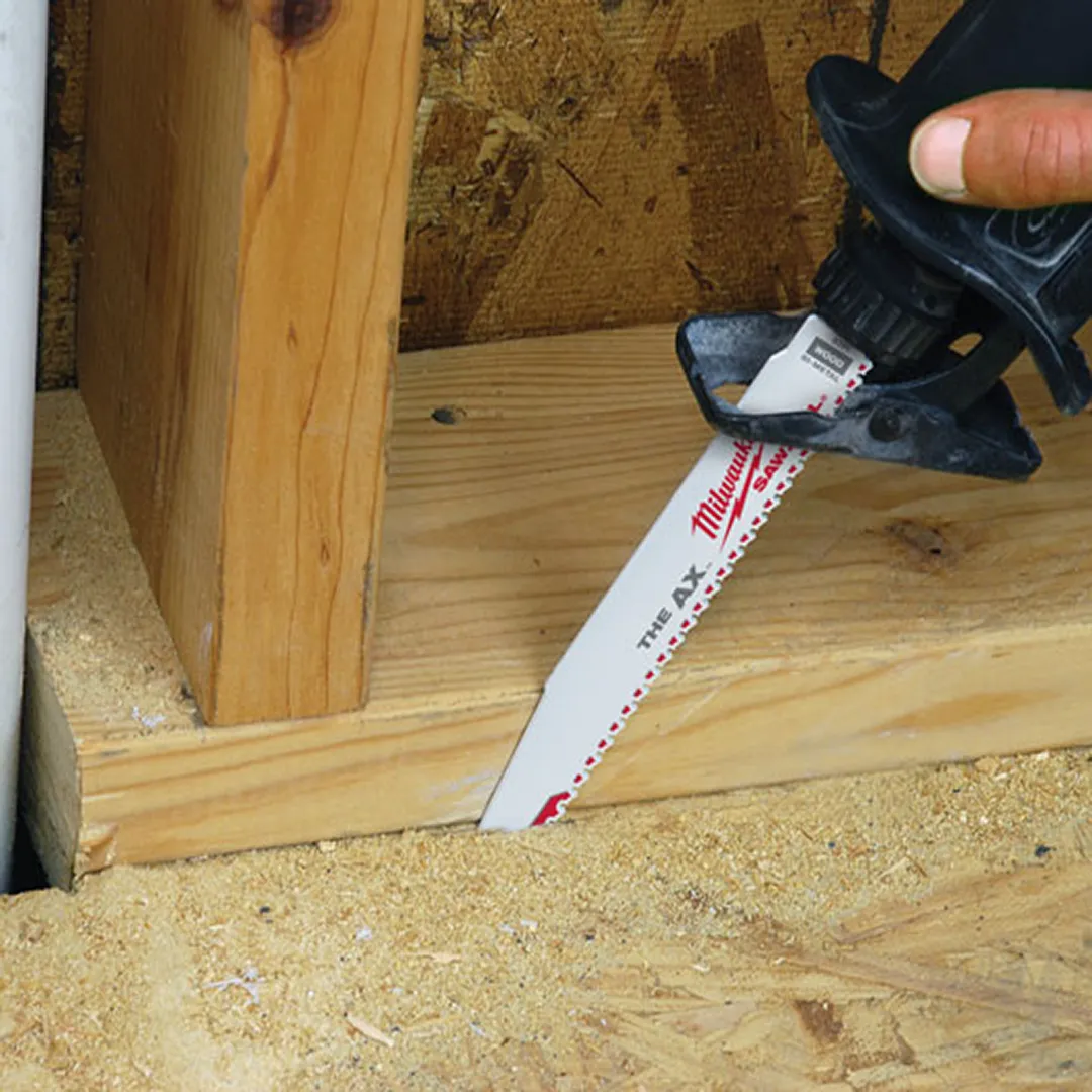 MILWAUKEE MILWAUKEE SAWZALL The AX Nail Embedded Wood Blades - 5 Pack MILWAUKEE MILWAUKEE SAWZALL The AX Nail Embedded Wood Blades - 5 Pack