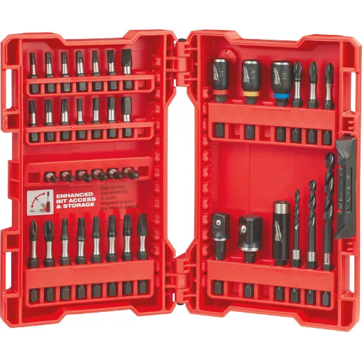MILWAUKEE MILWAUKEE SHOCKWAVE Impact Duty Drill & Drive Set - 40 Pieces MILWAUKEE MILWAUKEE SHOCKWAVE Impact Duty Drill & Drive Set - 40 Pieces