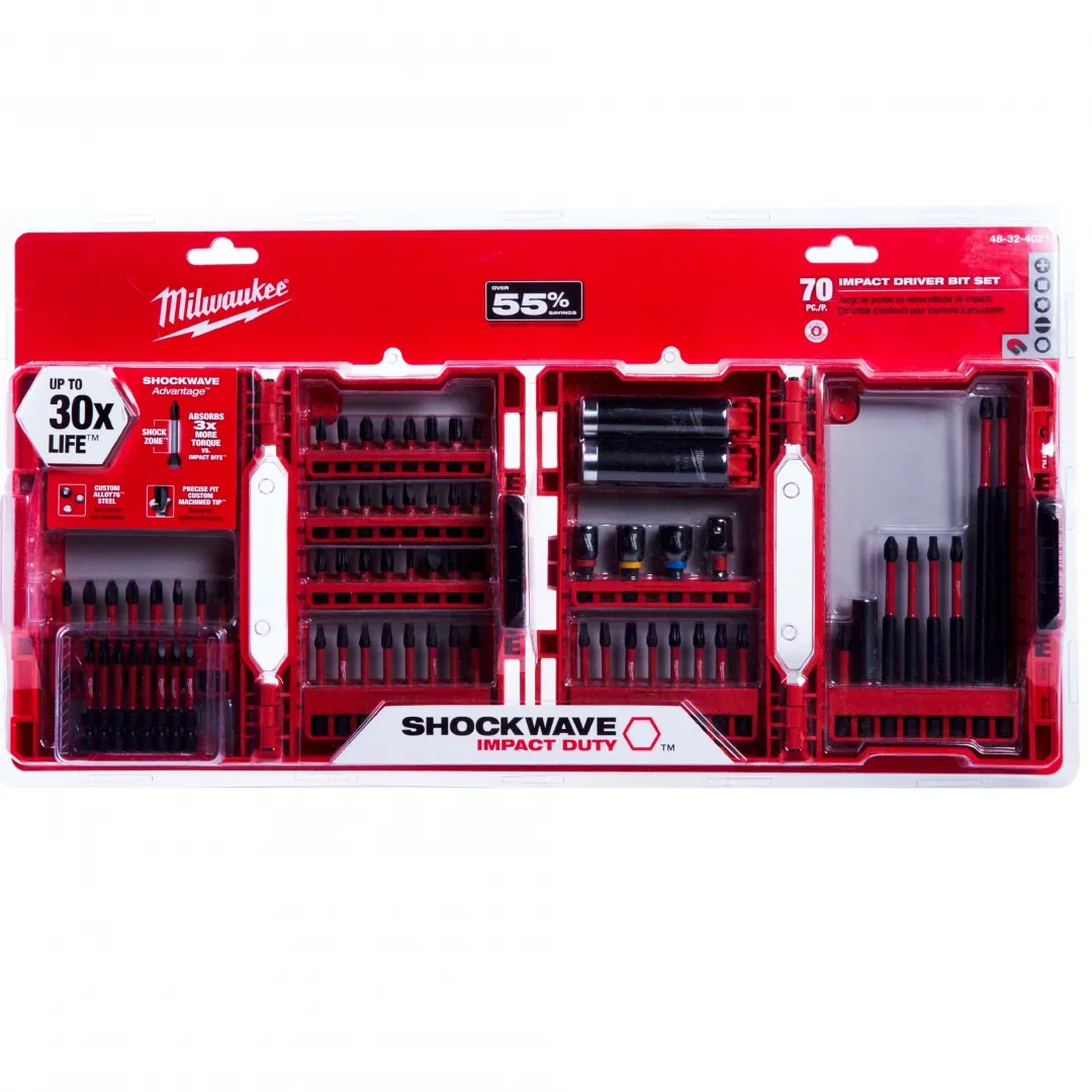 MILWAUKEE MILWAUKEE Shockwave Impact Duty Driver Bit Set - 70 Pieces MILWAUKEE MILWAUKEE Shockwave Impact Duty Driver Bit Set - 70 Pieces