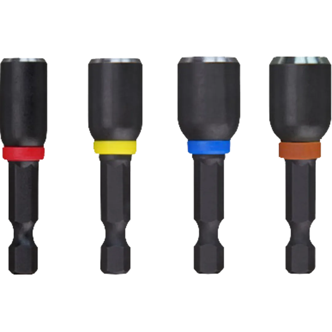 MILWAUKEE MILWAUKEE SHOCKWAVE Impact Magnetic Nut Driver Set - 4 Pieces MILWAUKEE MILWAUKEE SHOCKWAVE Impact Magnetic Nut Driver Set - 4 Pieces
