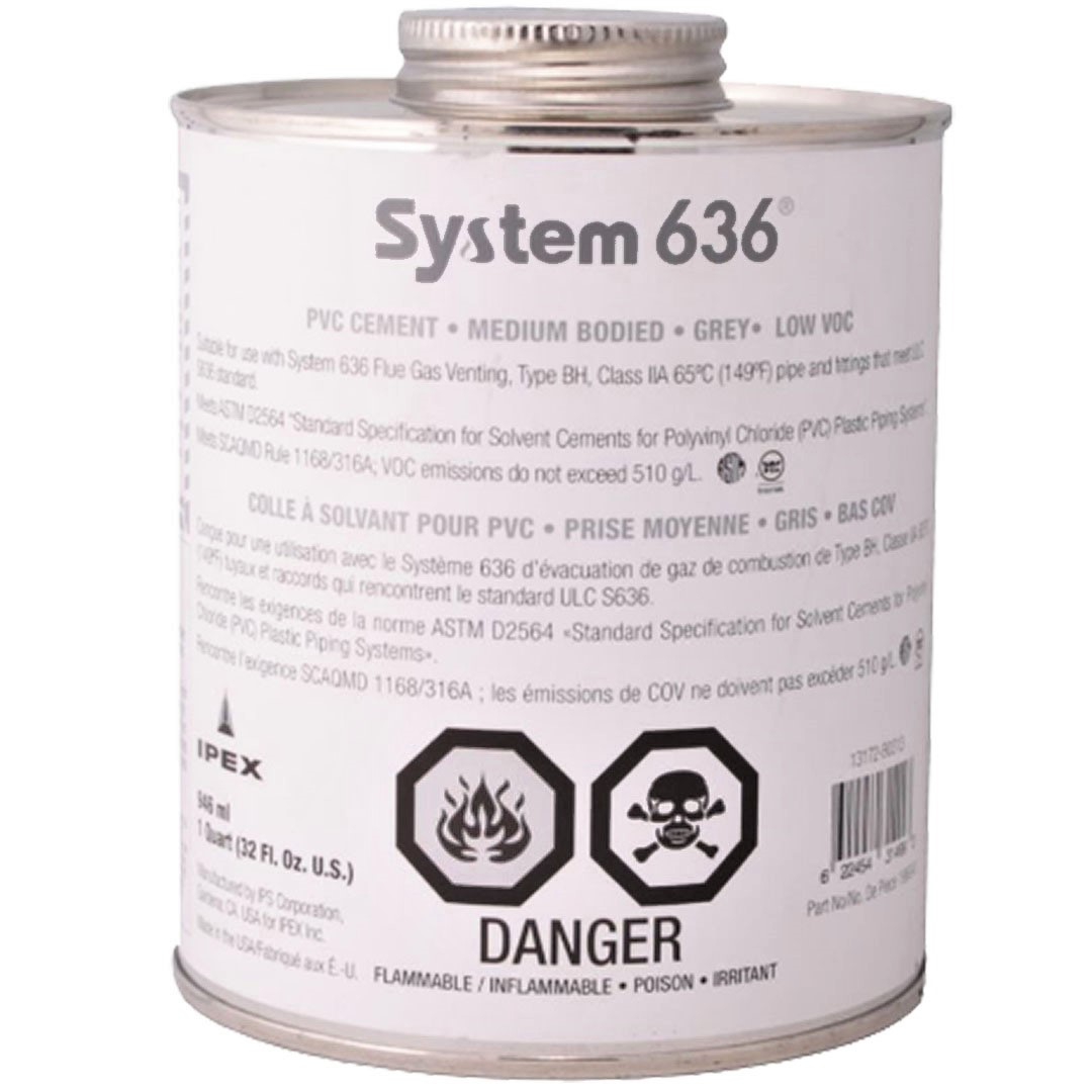 System 636 PVC Cement - Medium Bodied | Shop Adhesives, Sealants