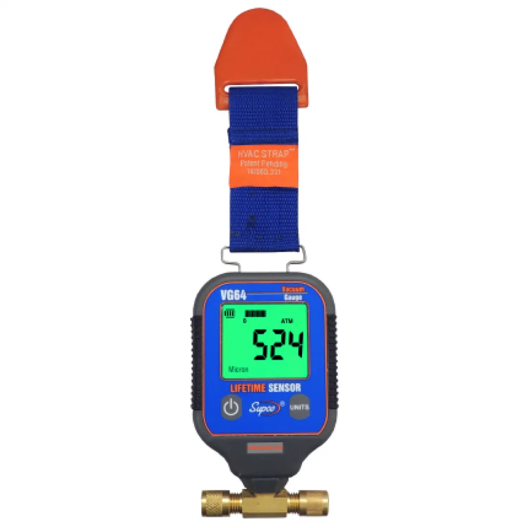 SUPCO SUPCO Digital Vacuum Gauge with Built-In Hanger SUPCO SUPCO Digital Vacuum Gauge with Built-In Hanger