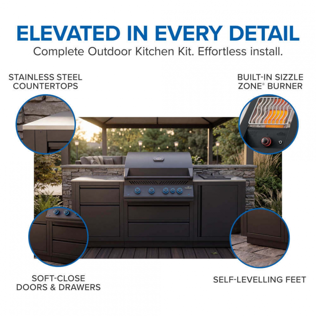 NAPOLEON Napoleon OASIS 001 Kitchen Set (Grill + Bott. & Side Cabinets+ SS Countertops) NAPOLEON Napoleon OASIS 001 Kitchen Set (Grill + Bott. & Side Cabinets+ SS Countertops)