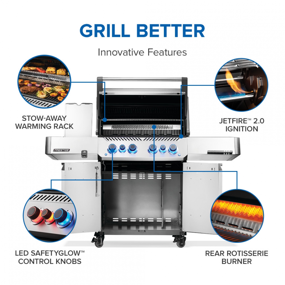 NAPOLEON NAPOLEON PRO665VXRSIBNSS Prestige 665 Elite Gas BBQ Grill NAPOLEON NAPOLEON PRO665VXRSIBNSS Prestige 665 Elite Gas BBQ Grill
