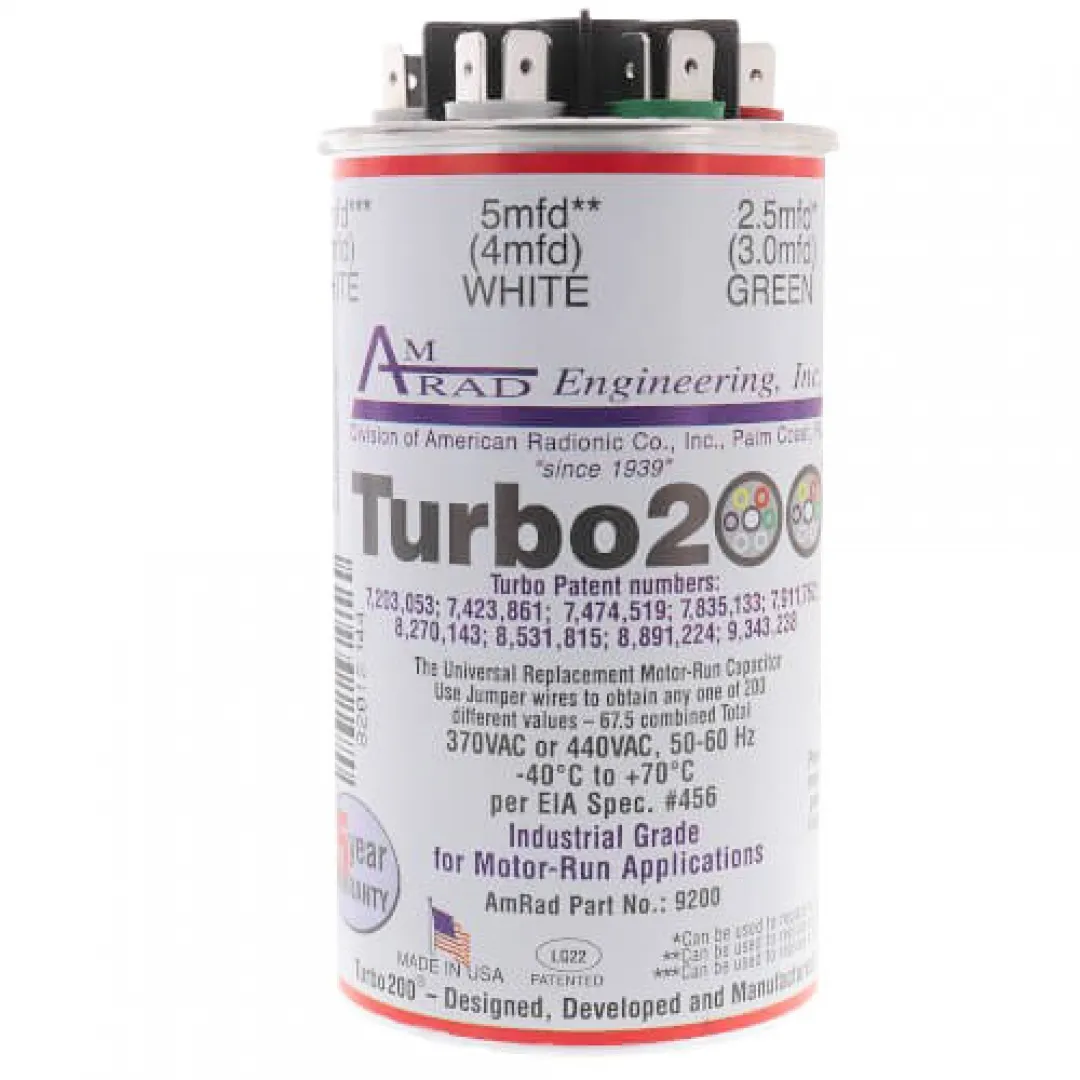 COMFORT-AIRE COMFORT-AIRE TURBO 200 Universal Capacitor 2.5 - 67.5 mfd