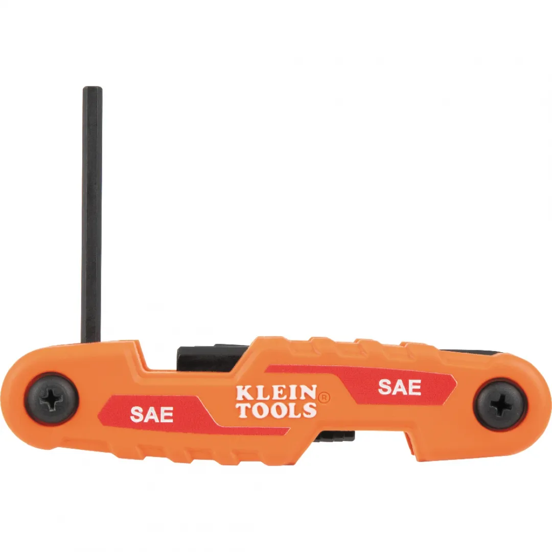 KLEIN TOOLS KLEIN TOOLS 9-Key SAE Folding Compact Folding Hex Key Set KLEIN TOOLS KLEIN TOOLS 9-Key SAE Folding Compact Folding Hex Key Set