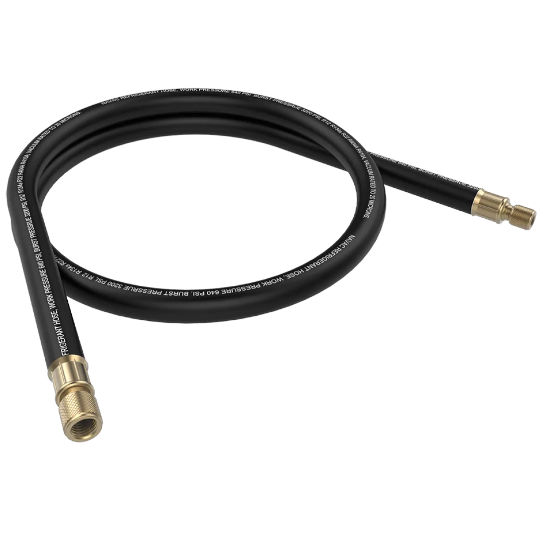 NAVAC NAVAC Refrigerant Evacuation Hose - Black NAVAC NAVAC Refrigerant Evacuation Hose - Black
